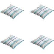 Madison -  Zitkussen Righe azure - Ca. 50x50 cm - Set van 4