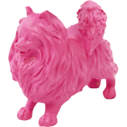 Ornament - Pomeranian  - Pink - 10.5x5x9cm
