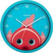 Wall Clock Peekaboo Goldfish