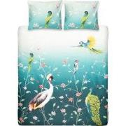 Ten Cate Katoensatijnen Dekbedovertrek - 240x200/220 - Pauline Groen