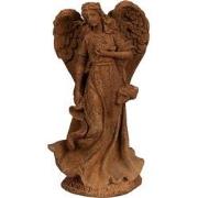Clayre & Eef Decoratie Beeld Engel 23 cm Bruin Polyresin Religious scu...