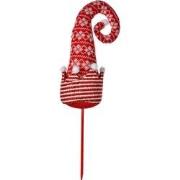 Clayre & Eef Kerstdecoratie Kerstmuts 54cm Rood Stof