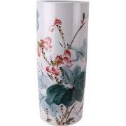 Fine Asianliving Chinese Paraplubak Keramiek Vaas Pruimenbloesems