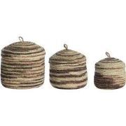 Light & Living - Mand KILRUSH - Ø34x36cm - Bruin - Set van 3
