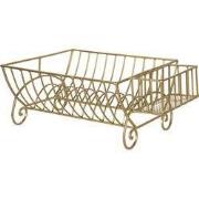 Clayre & Eef Droogrek  42x29x17 cm Goudkleurig Ijzer Rechthoek