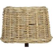 Clayre & Eef Lampenkap  25x18x16 cm Beige Rotan Rond Rieten Lampenkap