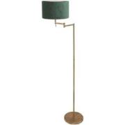 Mexlite - vloerlamp - Bella - brons - metaal velours stof - Ø 45cm - E...