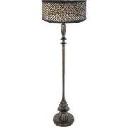 Anne Lighting - vloerlamp - Bois - zwart - bamboe hout - Ø 50cm - E27 ...
