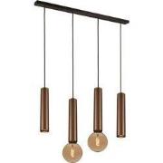 TABOO pendel 4L 2xGU10 (excl) 2xE27 (excl) zwart + gebor