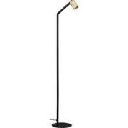 Tabor 1L vloerlamp GU10 (excl) zwart + geborsteld goud