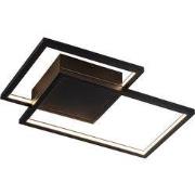 NORI LED 44W 3000K zwart 480x340x60 dimbaar