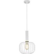 OONAH 1xE27 D250xH360 Wit / goud + 3m kabel wit stof