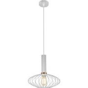 OONAH 1xE27 D290xH300 Wit / goud + 3m kabel wit stof