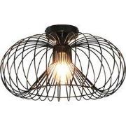 JULIA 1x E27 plafondlamp Ã˜44cm zwart