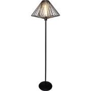 DAXOS 1x E27 vloerlamp zwart