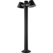 TATTI Paal IP54, zwart, 2x GU10 excl