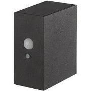 RAGNAR Wand licht IP65 2W CREE LED 3000K, solar + sensor, zwart