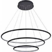 ANNU LED pendel 3 ringen 99W SMD LED 3000K dimbaar Ã¸800+600+400mm zwa