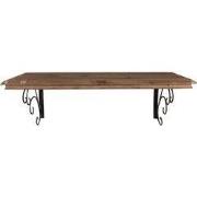 Clayre & Eef Wandplank 105x35x35 cm Bruin Hout Metaal