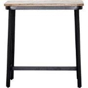 Bartafel Visgraat - Hout - Zwart - 100x50x110cm - Max - Giga Meubel