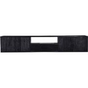 Zwevend Tv-meubel Zwart - 240x40x44cm - Pure Black - Giga Meubel
