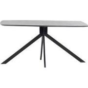Eettafel Deens Ovaal Zwart 160cm - Mangohout - Tafel Batti