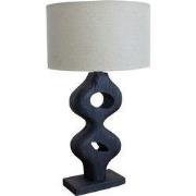 Tafellamp Savio Zwart 60cm - Giga Meubel