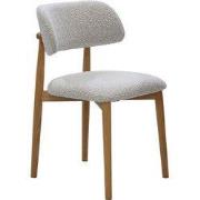 Eetkamerstoel Beige Stof - 48x51x78cm - Zitdiepte 45cm - Lexi - Set va...