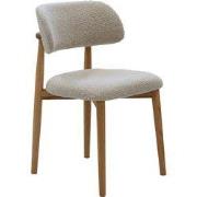 Eetkamerstoel Taupe Stof - 48x51x78cm - Zitdiepte 45cm - Lexi - Set va...