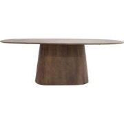 Eettafel Donkerbruin Mangohout - 240x100x76cm - Stijn