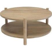 Salontafel Naturel Mangohout - 90x90x40cm - Jesse