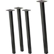 Set van 4 tafelpoten schuin 72 cm donkergrijze look industrieel staal ...