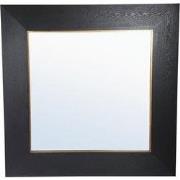 PTMD Spiegel Tiess - 139x4x139 cm - Hout - Zwart