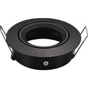 SATURN inbouwspot richtbaar GU10 (excl.Lamp) mat zwart 83mm