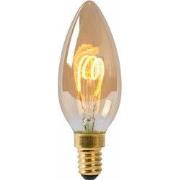 E14 LED Kaars Spiral C35 3W Amber 2200K Dimbaar