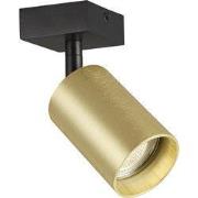 TABOO 1L GU10 (excl) zwart + geborsteld goud, spot