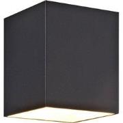 Mido vierkant wandlicht zwart / goud vierkant G9 excl (max 40W)