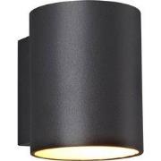 NIDUM Wandlicht zwart / goud rond G9 excl (max 40W)