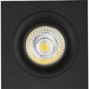 Mozes III zwarte inbouwspot 1x 5W LED GU10 dimbaar incl.