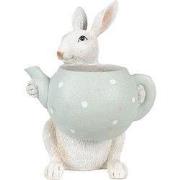 Clayre & Eef Beeld Konijn 23 cm Beige Polyresin Paasdecoratie