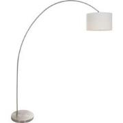 Mexlite - vloerlamp - Solva - staal - metaal stof - losse armatuur - E...