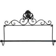 Clayre & Eef Keukenrolhouder  44x10x29 cm Zwart Ijzer Rollenhouder