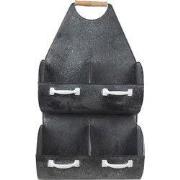 Clayre & Eef Wandrek  35x41x66 cm Grijs Wit Metaal Muurrek
