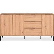 Buffet 3 Deuren 3 Laden Eiken Decor - L180 x H88 cm