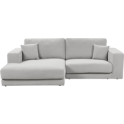 Beliani LOFOTEN - Hoekbank-Grijs-Polyester
