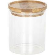 Clayre & Eef Voorraadpot  Ø 8x10 cm Glas Rond Voorraadbus