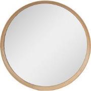 Clayre & Eef Spiegel  Ø 80 cm Bruin Hout Rond Grote Spiegel