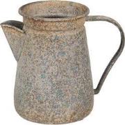 Clayre & Eef Decoratie Kan  12x12x16 cm Grijs Metaal Plantengieter