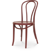 Vienna Thonet No. 18 houten bistrostoel burgundy