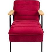 Clayre & Eef Fauteuil met Armleuning  60x69x78 cm Rood Textiel Relax S...